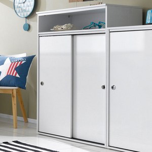 유니우드 파모스 미닫이 슬라이딩 1200 수납장, 화이트