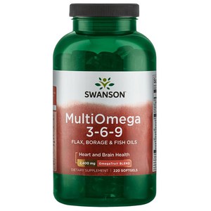 스완슨 멀티오메가 3-6-9 2400mg 소프트젤, 220정, 1개