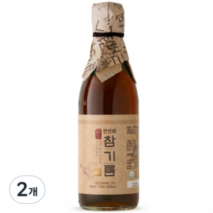 시장쏙 전연화 참기름 골드, 350ml, 2개