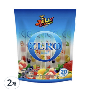 젤리스트로우 제로 칼로리 20개입, 372g, 2개