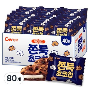 청우 오즈랜드 쫀득 초코칩 쿠키, 20g, 80개