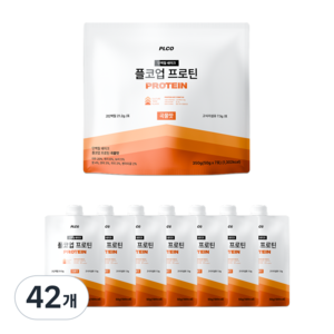 플코업 단백질 쉐이크 곡물맛 고단백 저당 WPI 식사대용, 50g, 42개