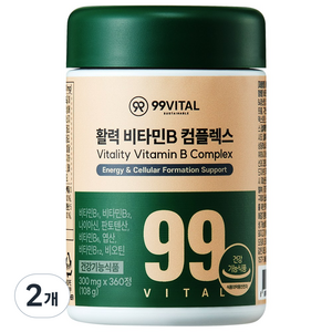 99바이탈 활력 비타민B 컴플렉스, 360정, 2개