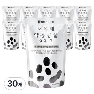 [TV속 그제품] 서울대 밥스누 서목태 약콩 콩물 99.7 국내산 약콩두유 비서진 이서진 차태현 김광규 검은콩두유 콩국수 추석선물 우리동네전성시대 이경규 영탁, 190ml, 30개