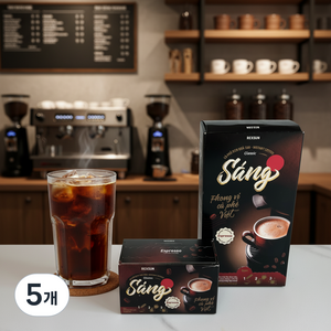 Sang 에스프레소 블랙 인스턴트 스틱 아메리카노 커피, 100g, 50개입, 5개