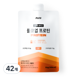 플코업 프로틴 곡물맛 단백질 쉐이크 파우치, 50g, 42개