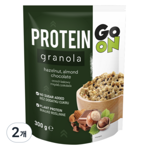 GO ON 저당 프로틴 그래놀라 넛츠 앤 초콜릿, 300g, 2개