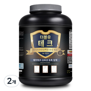 웨이테크 더블유테크 웨이프로틴 단백질보충제 /근육헬스보충제, 2kg, 2개