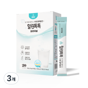 수분충전음료 힐링톡톡 오리지널 건강한 이온음료, 200g, 3개