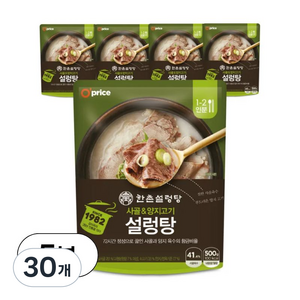Oprice 한촌설렁탕 정통설렁탕 500g, 500g, 30개