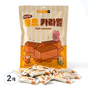 스낵큐 소금 카라멜 500g당 약 80개입, 500g, 2개