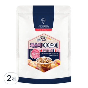 더캐럿 제로슈가 복숭아 아이스티 파우더 분말