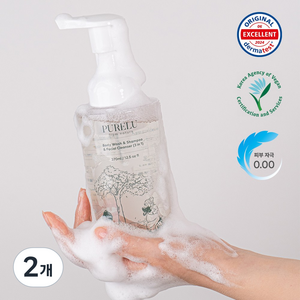 퓨어루 유아용 바디워시&샴푸&폼클렌저 3in1 올인원클렌저, 370ml, 2개