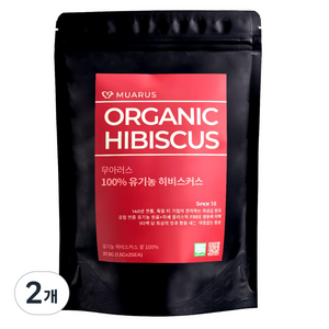 [25년 햇차] 독일 티 전문 기업이 생산관리한 무아러스 유기농 히비스커스 미세플라스틱 프리 티백, 1.5g, 25개입, 2개