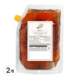 더와이 바닐라시럽 (리필용) 씨드첨가, 1L, 2개