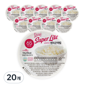 칼로리반 저칼로리 현미곤약밥 65kcal, 140g, 20개