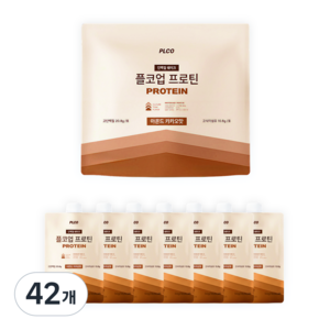 플코업 단백질 쉐이크 아몬드카카오맛 고단백 저당 WPI 식사대용, 50g, 42개