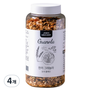 조니스그로서리 한끼 그래놀라, 260g, 4개