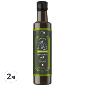 로얄트리 멕시코 최상급 HASS품종 엑스트라버진 아보카도 오일 냉압착, 250ml, 2개