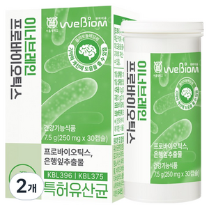[서울대 위바이옴] 식약처인정 기억력 개선 이너브레인 식물성 캡슐, 2개, 30정