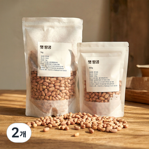 국내산 햇땅콩 생땅콩, 300g, 2개