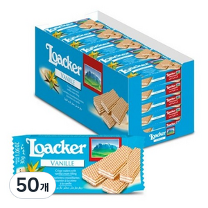 로아커 웨하스 바닐라, 30g, 50개