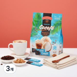 COCOFE 베트남 커피 코코넛 믹스 스틱 커피, 480g, 30개입, 3개