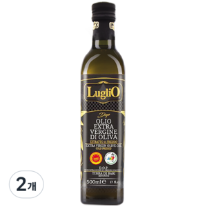 교황청 지정오일 산도0.19 루글리오 DOP 냉압착 엑스트라버진 올리브오일, 500ml, 2개