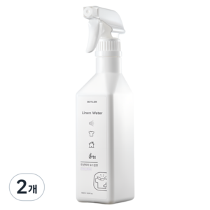 버틀러 섬유탈취제 린넨워터 듀드랍향, 400ml, 2개