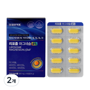 일양약품 리포좀 마그네슘 골드 - 체내 흡수율을 위함 리포좀 제형공법, 60정, 2개