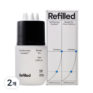 리필드 사이토카인 완성형 탈모 헤어토닉 부스터 프로, 70ml, 2개
