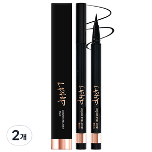 립힙 리퀴드 아이라이너 0.6g, 블랙, 2개