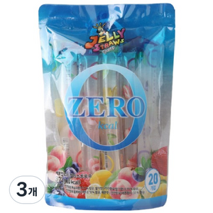 젤리스트로우 제로 칼로리 20개입, 372g, 3개