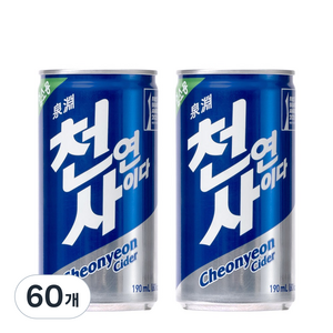 천연사이다, 190ml, 60개