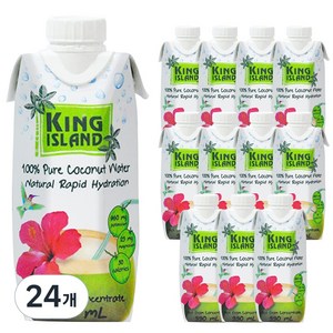 킹아일랜드 코코넛 워터, 330ml, 24개