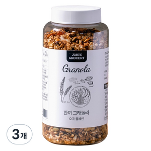 조니스그로서리 한끼 그래놀라, 260g, 3개