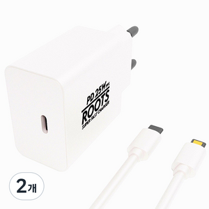 루츠 국내생산 PD 25W PPS C타입 초고속 충전기 + C TO 8 1M 케이블포함