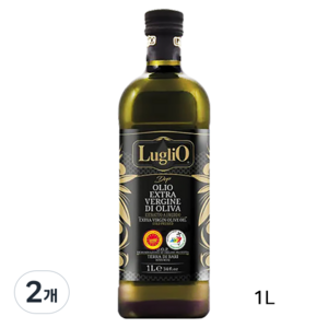 루글리오 DOP 엑스트라버진 올리브오일 산도0.19 교황청지정 냉압착, 1L, 2개