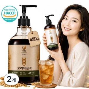 더담온 국산 보리 보리차 진액, 480g, 2개