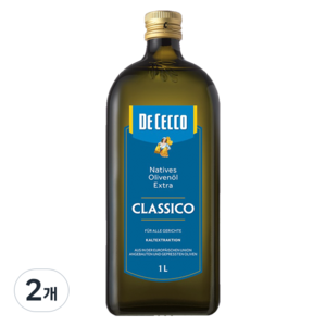 데체코 올리오 엑스트라 버진 디 올리바 올리브오일, 1L, 2개