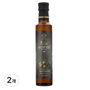 올리아베 엑스트라버진 산도0.2 프랑스 아르베키나 냉압착 올리브오일, 250ml, 2개