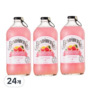 분다버그 핑크 그레이프푸르트 탄산음료, 375ml, 24개