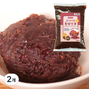 적당한 단맛 건강한 통팥앙금, 1kg, 2개
