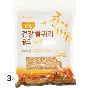 농협 [25년산 햇곡] 대한민국 쌀귀리 특구 강진산 귀리 골드, 1kg, 3개