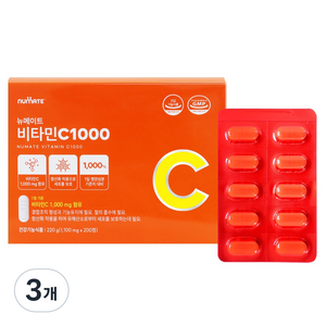 뉴메이트 비타민C 1000, 200정, 3개