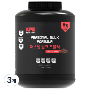 퍼스널벌크포뮬러 게이너 3.2kg 식물성단백질 탄수화물 프로틴 보충제, 3.2kg, 3개