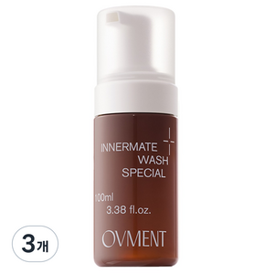 오브먼트 이너메이트 워시 스페셜 여성청결제 / 산부인과 전문의 문진 테스트 / 자극 받은 피부 진정 테스트 완료 / Y존 / 약산성, 100ml, 3개