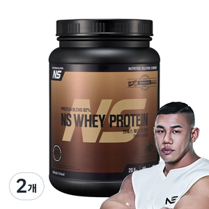 NS 웨이프로틴 딥초코맛 단백질보충제 프로틴, 1kg, 2개