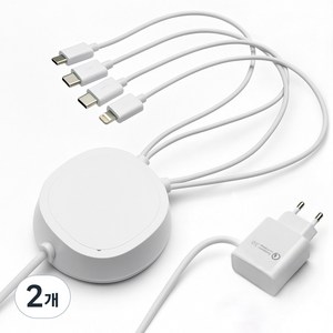 팝폰 4in1(C핀/C핀/8핀/5핀) 업소용 핸드폰 멀티충전기 TC45