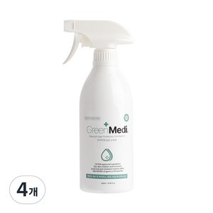 그린메디 고수준 뿌리는 살균소독제, 500ml, 4개